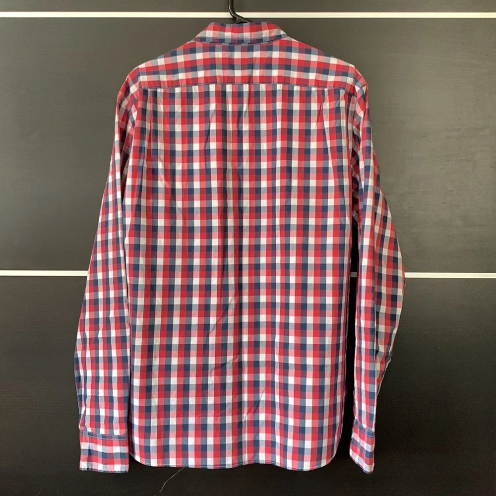 J. Crew Men’s Slim Fit Long Sleeve Plaid Button Down Shirt